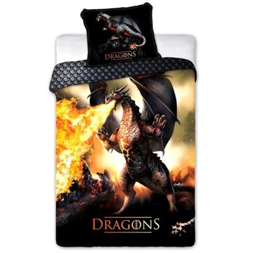 Pościel dla dzieci Smok Dragon 140x200