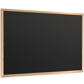 Tablica czarna kredowa 90x60 cm rama drewniana ECO