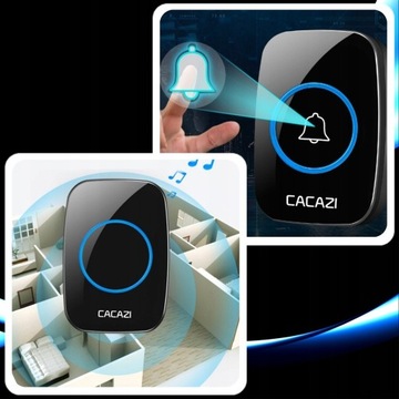 БЕСПРОВОДНОЙ ВОДОНЕПРОНИЦАЕМЫЙ IP44 БЕСПРОВОДНОЙ ДВЕРНОЙ ЗВОНОК 300M