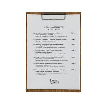 Буфер обмена, блокнот А4, деревянный зажим из дуба.