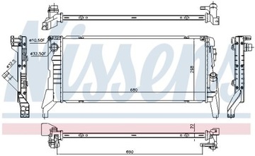 CHLADIČ VODY 69711 NISSENS BMW MINI 2 CABRIO F57