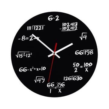 VORCOOL Kreatywna matematyka Tablica Zegar Zegar ś