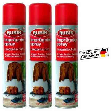 Impregnat 3 Pak do butów kurtek Rubin 3x400ml