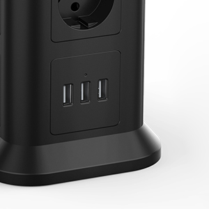 СТОЯЩИЙ РАЗЪЕМ ПИТАНИЯ 11 РОЗЕТОК + 3USB 10А