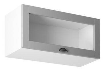 Szafka kuchenna ze szkłem wisząca Linea G80KS GREY