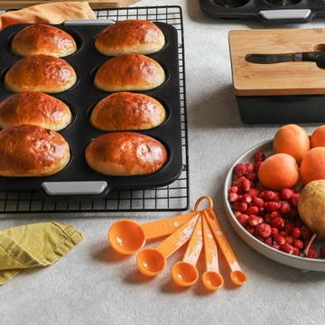 Набор ИНДУКЦИОННЫХ СКОВОРОД, гранит, 3 шт + АКСЕССУАРЫ