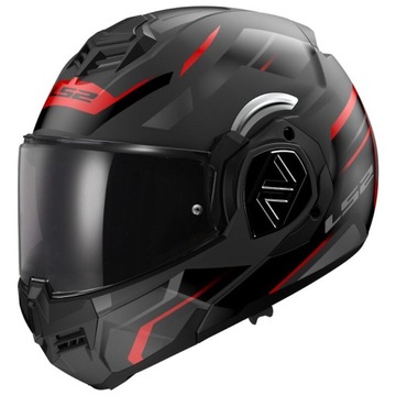NOWY Kask szczękowy LS2 FF906 Advant KUKA Matt Black Red XXL Valiant III V3
