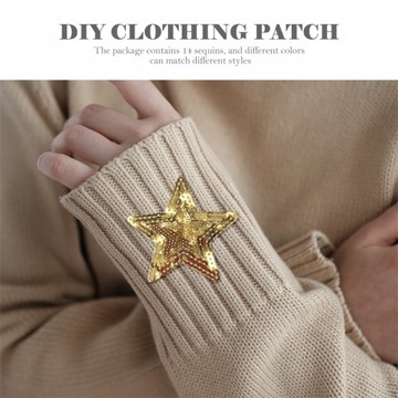 Нашивки для одежды Star Badge Applique 14 шт.