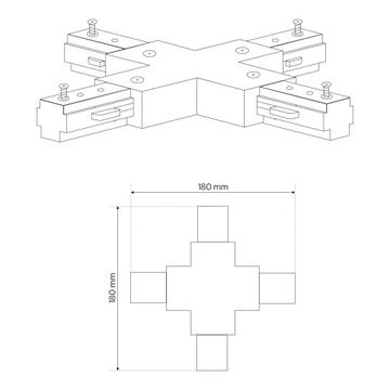 РАЗЪЕМ X ДЛЯ ОДНОФАЗНОЙ ШИНЫ, БЕЛЫЙ EDO