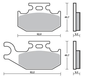 Klocki hamulcowe CAN AM OUTLANDER 800 G1 przód