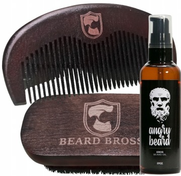 Angry Beard Olejek EROS DO BRODY SZCZOTKA GRZEBIEŃ