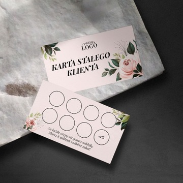 Карты лояльности для салона с печатью логотипа 100