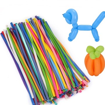 ДЛИННЫЕ ШАРЫ ДЛЯ МОДЕЛИРОВАНИЯ ЖИВОТНЫХ ТРУБКИ 100ШТ ЛУЧШИЕ ЦВЕТНЫЕ