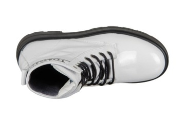 Botki TOMMY JEANS buty skórzane jesienne trepy białe lakierowane r. 41