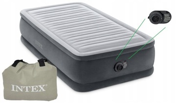 INTEX 64412 ND DMUCHANY MATERAC Z POMPKĄ 99x191x46
