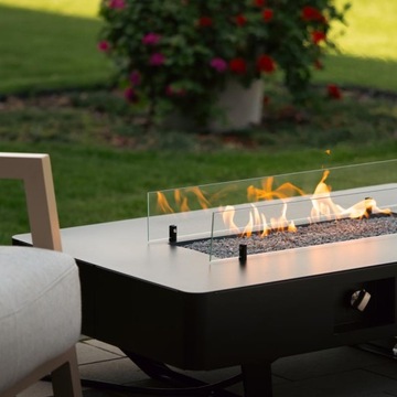 Стол с обогревателем и газовым камином Planika Rio Table + Чехол