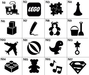 Наклейки для коробок, организация игрушек, детские, набор из 3 штук, различный дизайн