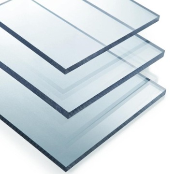 Поликарбонат однотонный бесцветный 250х250 гр 5мм, крышка ПК.