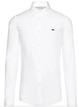 2 KOSZULA LACOSTE PREMIUM SLIM FIT BIAŁA ROZ 44 - XXL