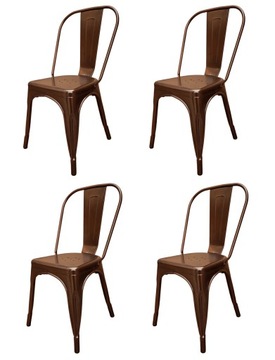 Медный металлический стул Paris Tolix