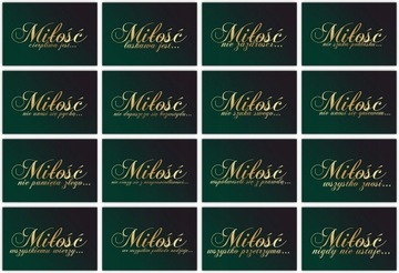 Свадебные таблички ГИМН ЛЮБВИ 16 шт 20х30см