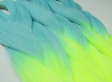 СИНТЕТИЧЕСКИЕ волосы для косичек ЦВЕТНЫЕ косички НАРАЩИВАНИЕ ВОЛОС ОМБРЕ