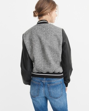 ABERCROMBIE Hollister Kurtka Bomber Bejsbolówka M