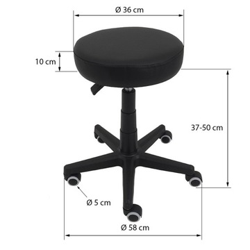 Табурет Zeta косметический, медицинский, реабилитационный