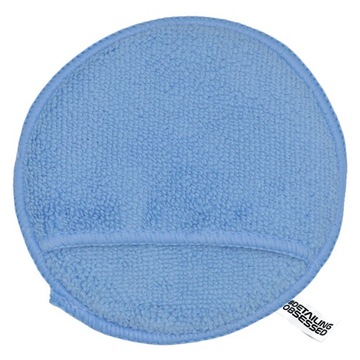 АППЛИКАТОР из МИКРОФИБРЫ, карманный, мягкий, прочный, синий, диаметр 13 см.