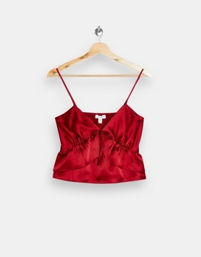 TOPSHOP DAMSKI TOP CZERWONY KLASYCZNY 38 1RNL