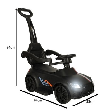 Поездка на толкателе со звуком и черным светом