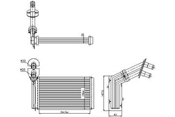 NISSENS RADIÁTOR (262X154X42) FORD GALAXY