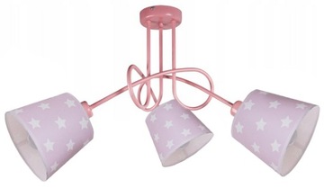 Lampa sufitowa wisząca żyrandol EDISON STARS 3 lampa do pokoju dziecięcego