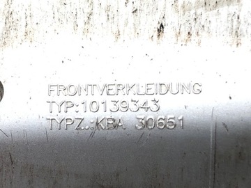 DOPLNĚNÍ NÁRAZNÍKU PŘEDNÍ KRYT FIAT SEDICI 1.9 D [120 KM] 2006 - 2011