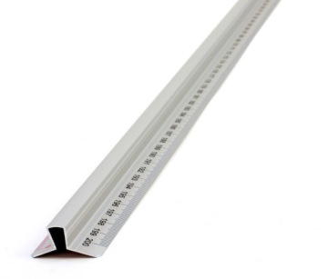 Линейка Leniar 2 шкалы 200 см металлическая