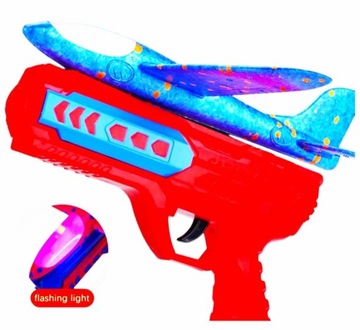 НАБОР ПУСКОВОГО ПИСТОЛЕТА СО СВЕТОДИОДНОЙ ПЕНОЙ ПОДАРОК ​​ДЛЯ САМОЛЕТА