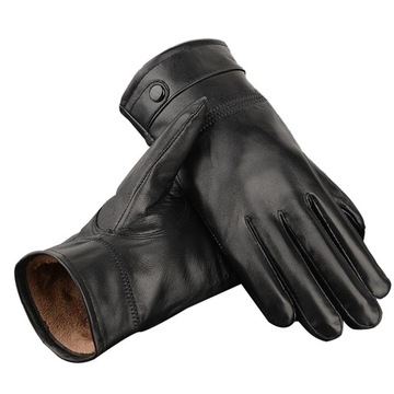 zimowe ciepłe rękawiczki męskie do jazdy z podszewką z trzymaj się ciepło
