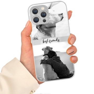 ETUI SREBRNY GLASS do IPHONE 13 PRO MAX KREATOR