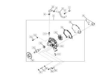 ВОДЯНОЙ НАСОС JOHN DEERE RE553223 R534718