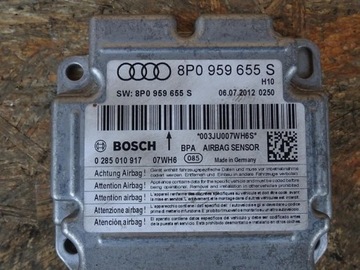 AUDI A3 8P LIFT 08-12 МОДУЛЬ ДАТЧИКА ПОДУШКИ БЕЗОПАСНОСТИ 8P0959655S