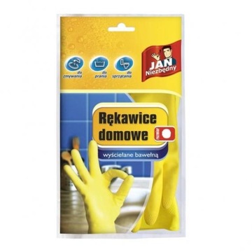 JAN NIEZBĘDNY GUMOWE RĘKAWICE KUCHENNE Z WYŚCIÓŁKĄ Roz. L