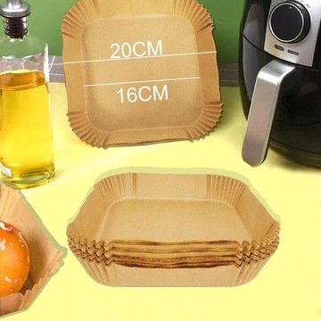 Бумажная вставка для не -фат -фритюрного воздушного фритюра 100 шт.