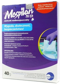 MOSPILAN 20 SP ŚRODEK OPRYSK NA ĆMĘ BUKSZPANOWĄ MSZYCE OWOCÓWKI STONKI 40G