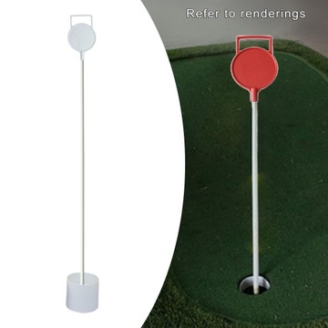 Portable Golf Flagstick Set Golf Practice Hole Cup, The Green Flag Yellow
