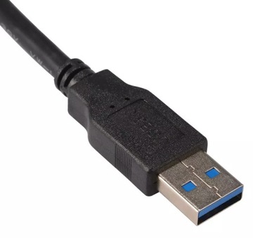 Przedłużacz 2 m USB 3.0 3A gwint panel gniazdo QC 3.0 samochodowy do radia