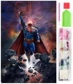 MOZAIKA DIAMENTOWA Haft Diamentowy 5D SUPERMAN DC