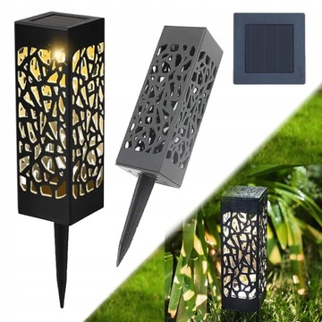 LAMPA SOLARNA OGRODOWA LAMPION STOJĄCA SŁUPEK LED