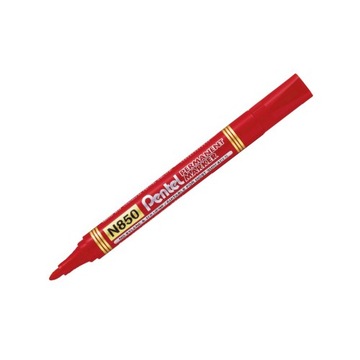 Marker permanentny Pentel N850 okrągły czerwony