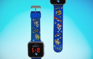 ДЕТСКИЕ ЛИЦЕНЗИОННЫЕ ЧАСЫ СО СВЕТОДИОДНЫМ ДИСПЛЕЕМ PAW PATROL КАЛЕНДАРЬ-БУДИЛЬНИК 1,44 ДЮЙМА