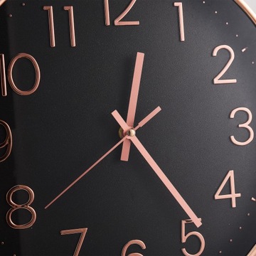 Настенные часы 12 дюймов, круглые кварцевые часы для домашнего офиса